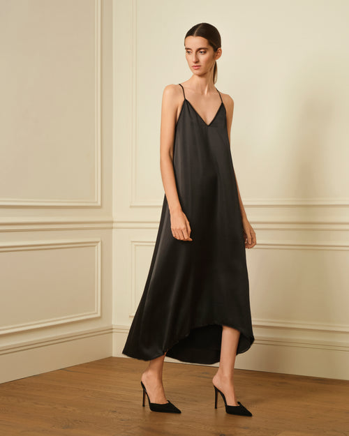 VESTIDO LENCERO NEGRO
