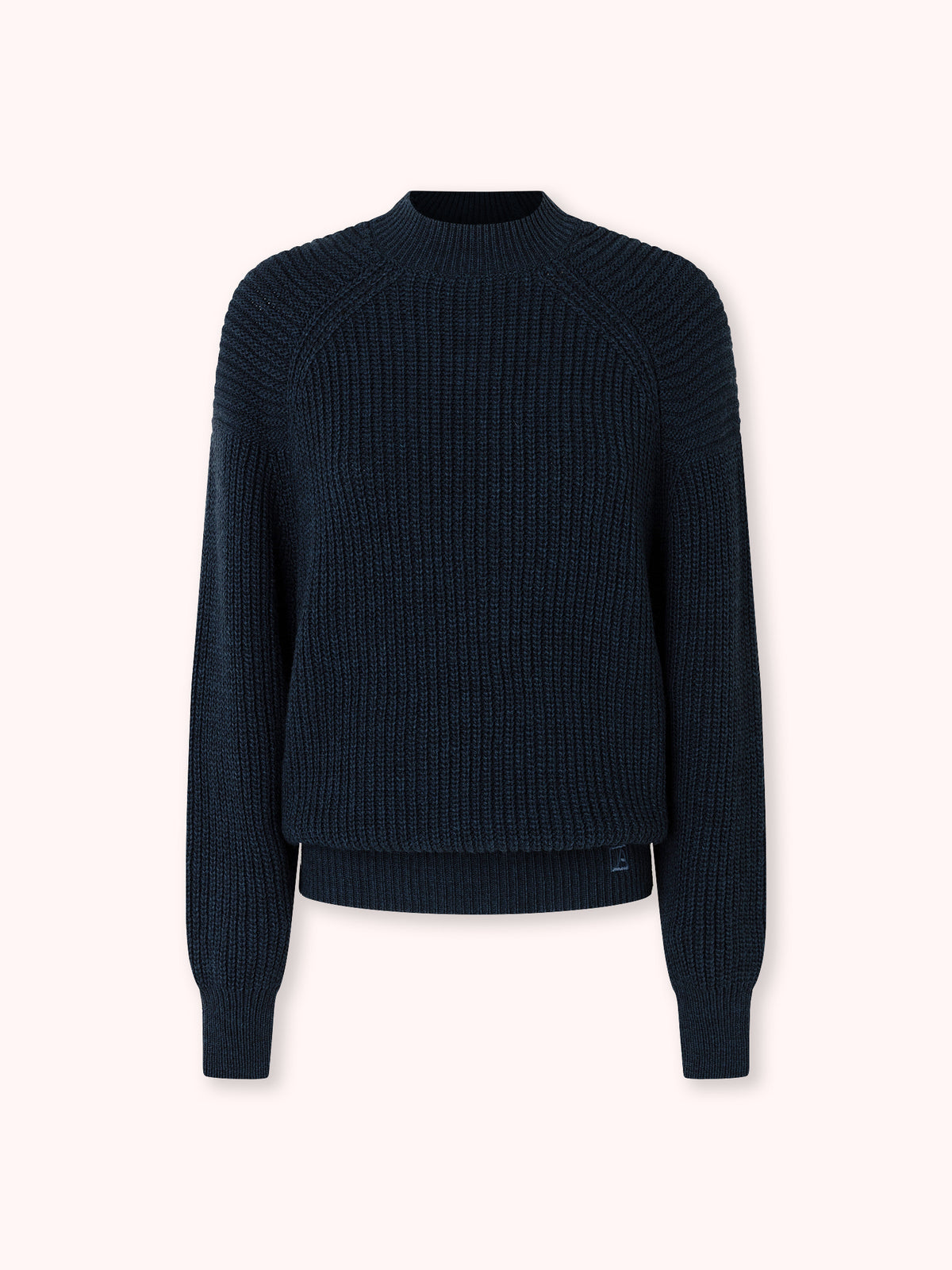 SUÉTER CUELLO CAJA CALADO AZUL