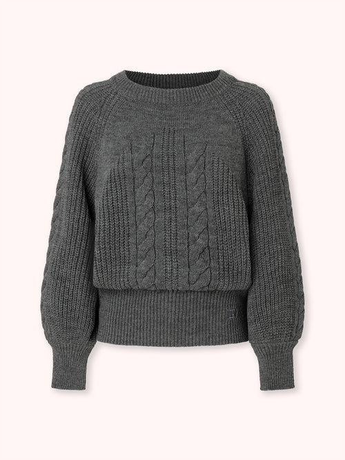 SUÉTER CUELLO BARCO GRIS