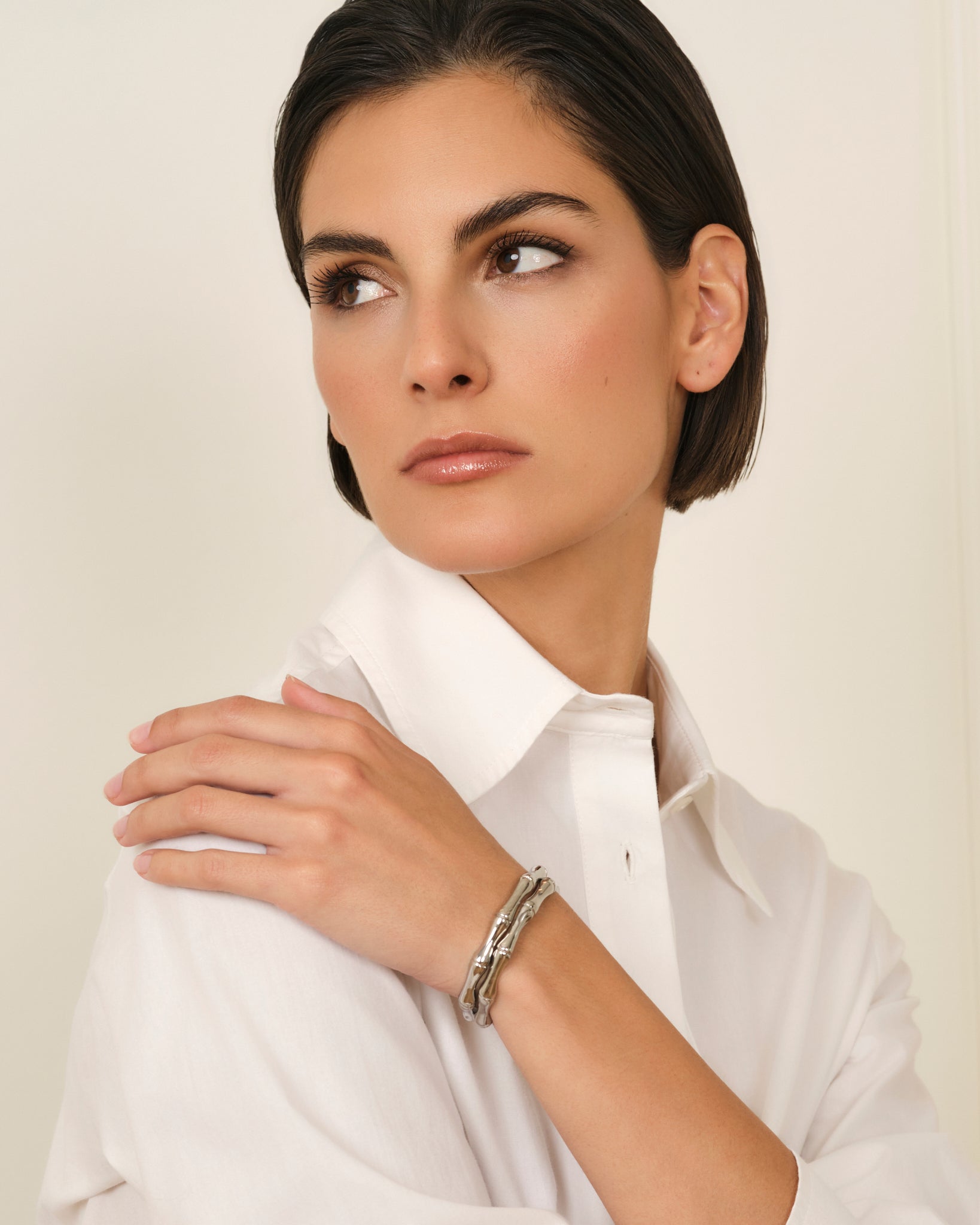 PULSEIRA BAMBOO VINTAGE PRATA UNISEXO