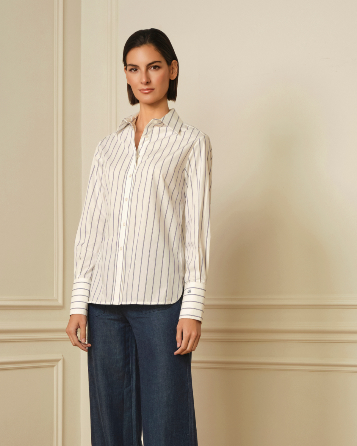 CAMISA DE RAYAS AZULES