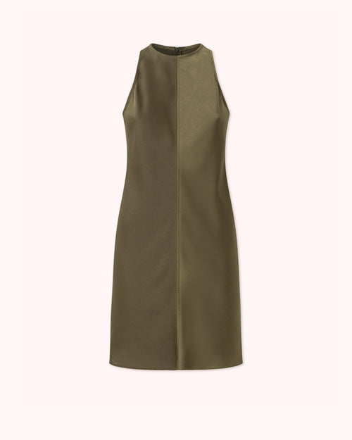 VESTIDO CORTO LENCERO VERDE
