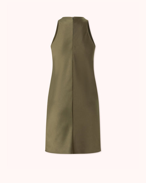 VESTIDO CORTO LENCERO VERDE