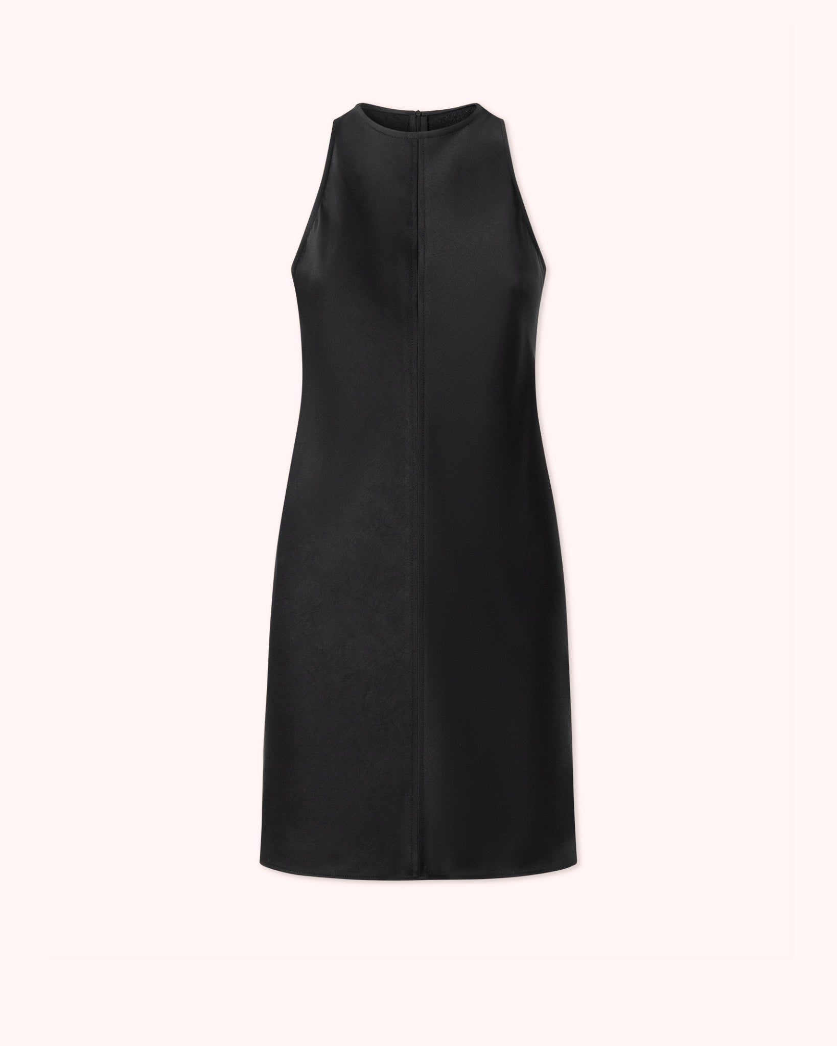 VESTIDO CORTO LENCERO NEGRO
