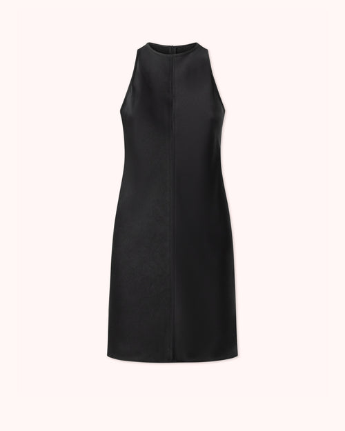 VESTIDO CORTO LENCERO NEGRO