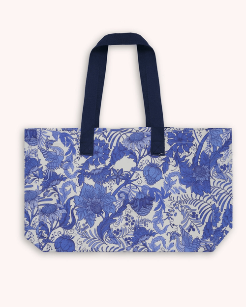 TOTE BAG AZUL JUAN AVELLANEDA X SEE IOU
