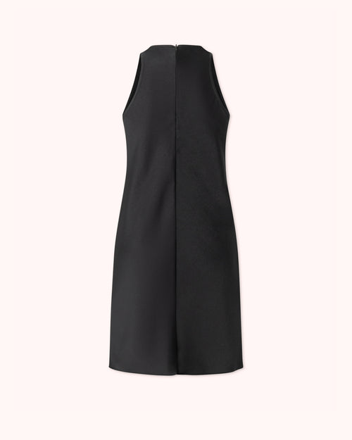 VESTIDO CORTO LENCERO NEGRO