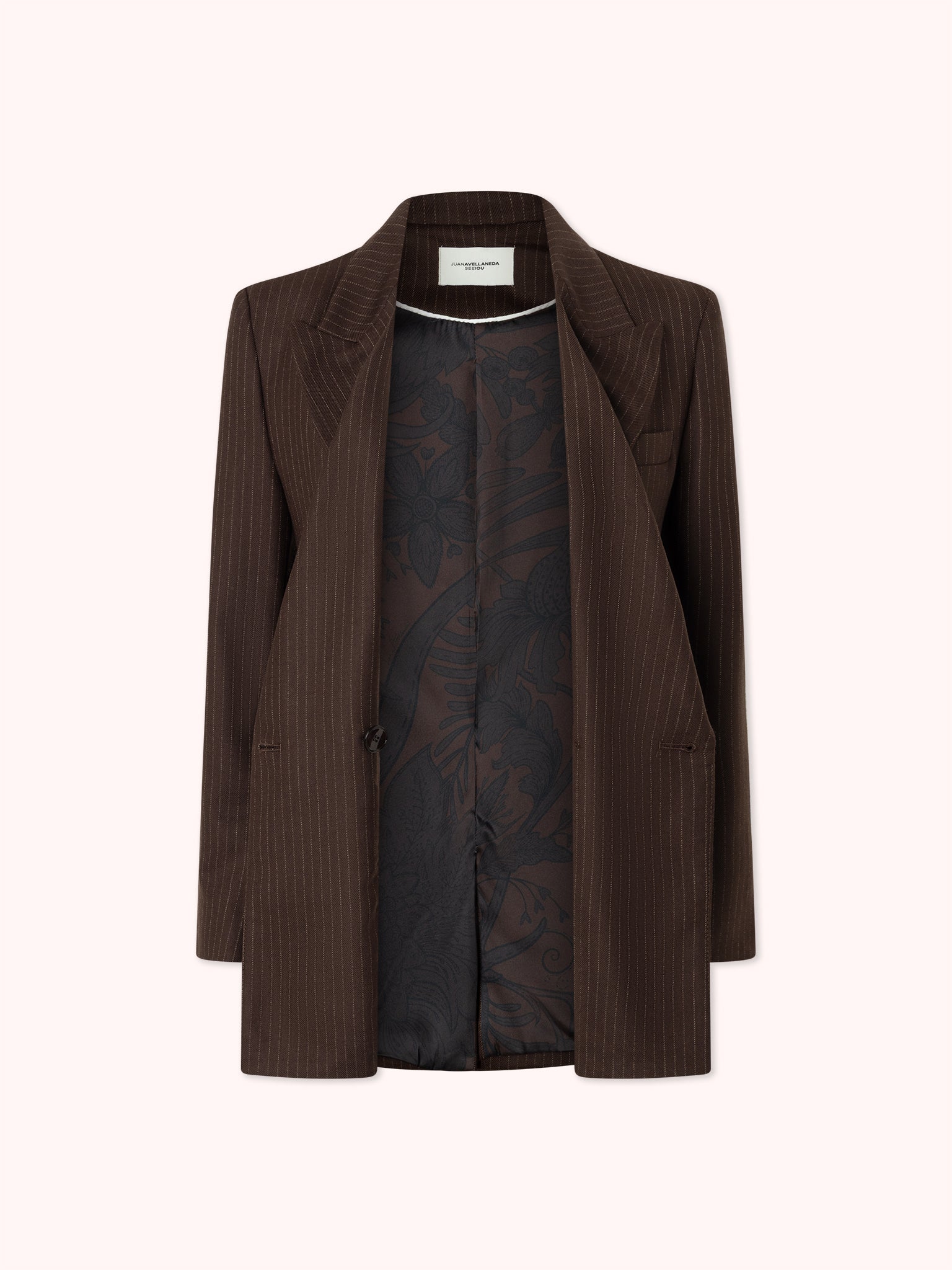 BLAZER RAYA DIPLOMÁTICA MARRÓN