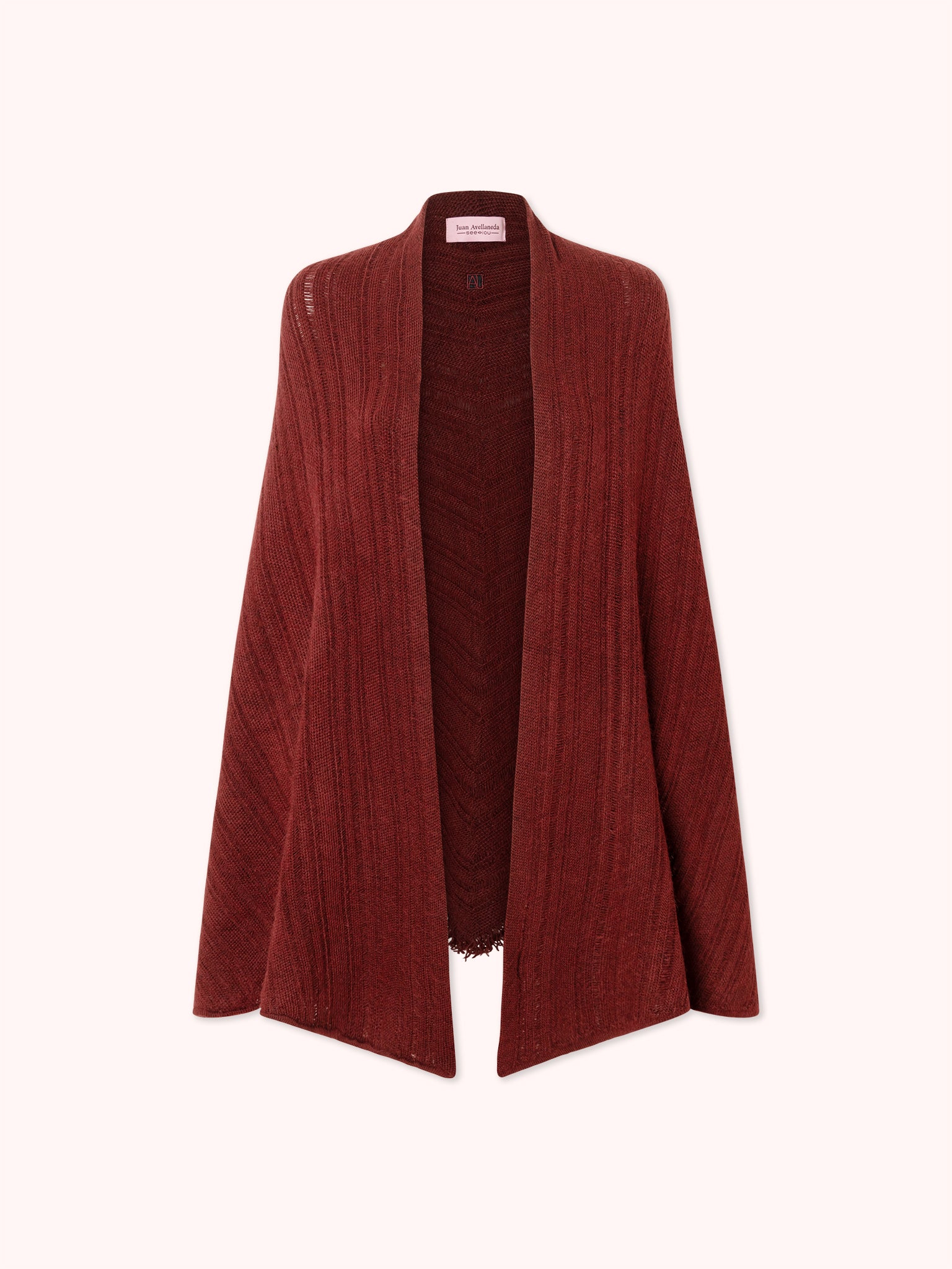 CAPA DE PUNTO ACANALADO GRANATE