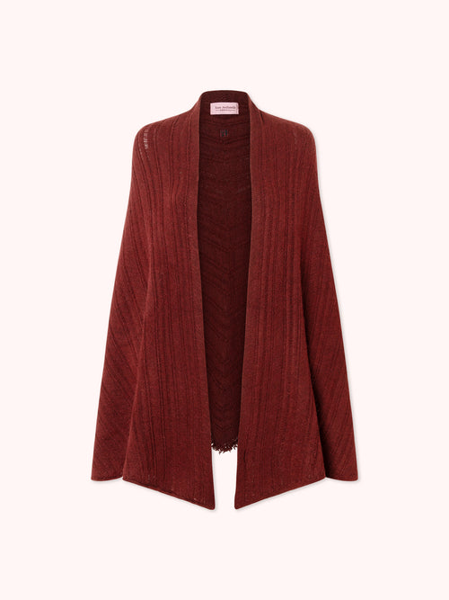 CAPA DE PUNTO ACANALADO GRANATE