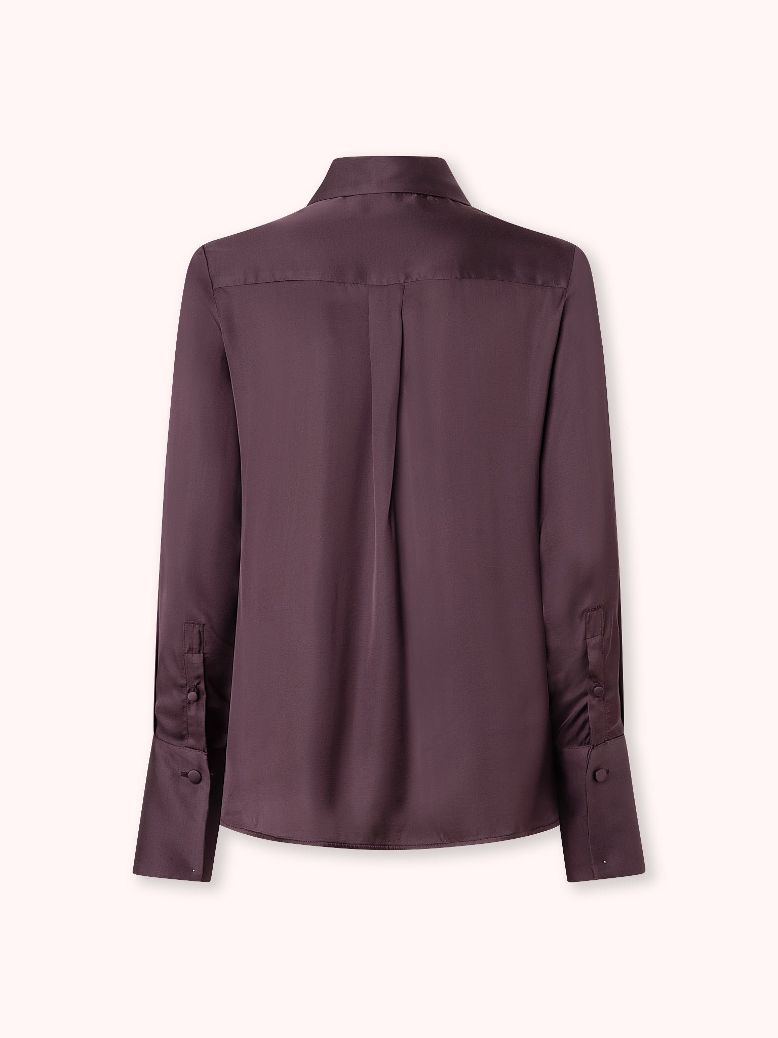 CAMISA SATINADA BERENJENA