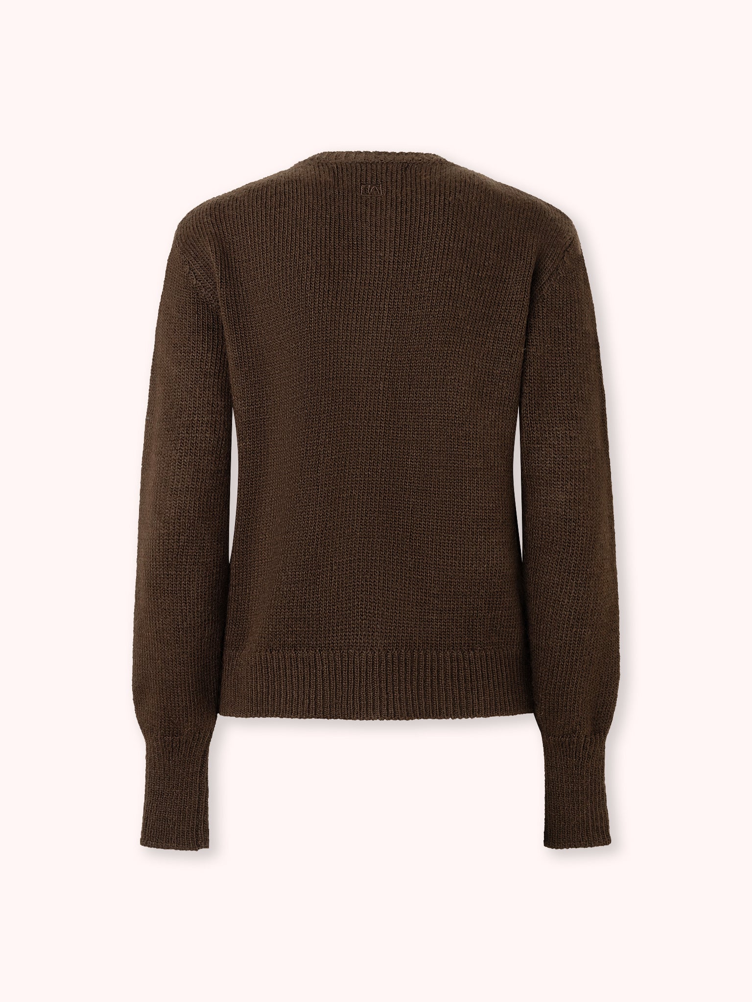 CÁRDIGAN DE BOTONES FORRADOS MARRÓN