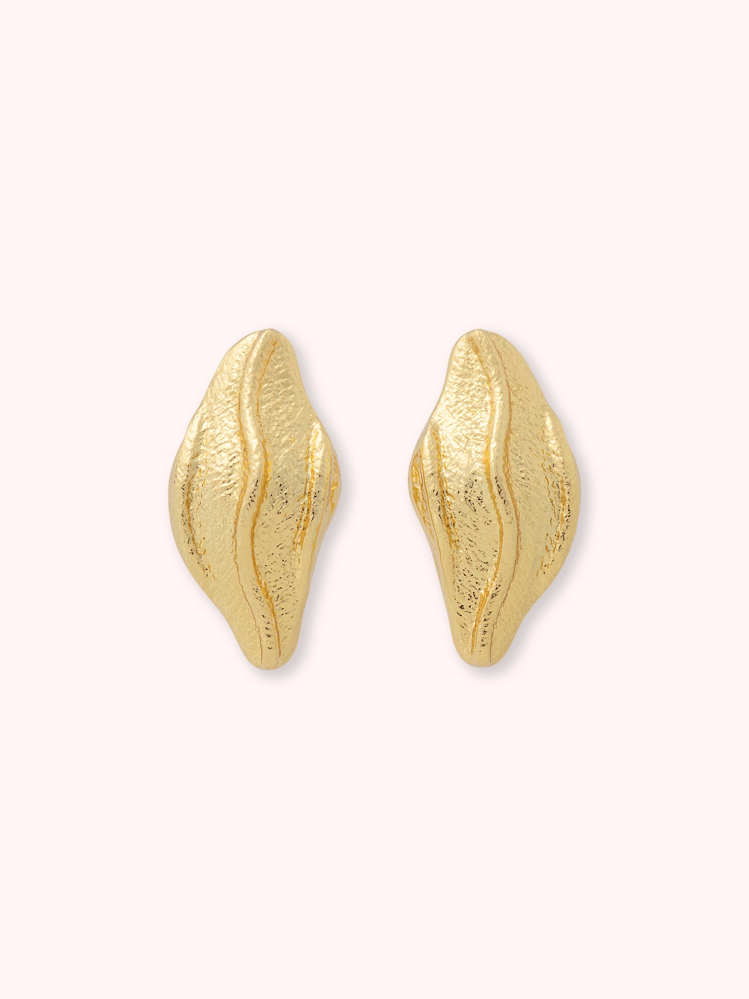 LEMON LEAF PENDIENTES GRANDES DORADOS