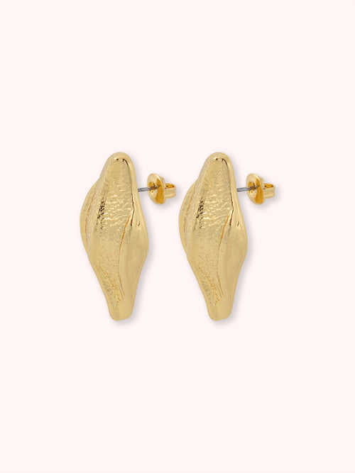 LEMON LEAF PENDIENTES GRANDES DORADOS