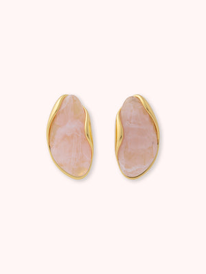 PENDIENTES DE PIEDRAS CON DORADO