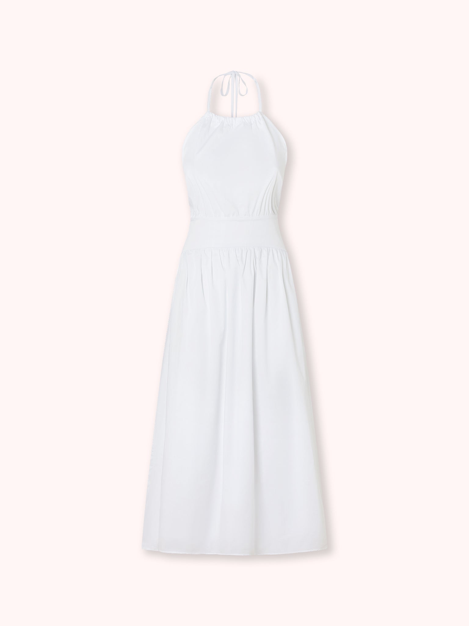 VESTIDO MIDI HALTER BLANCO