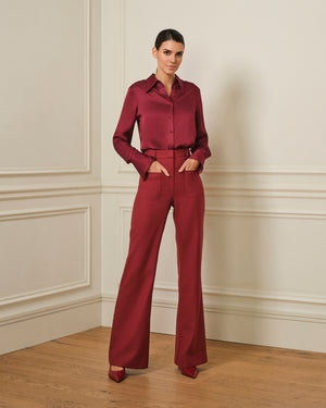 PANTALÓN FLARE GRANATE