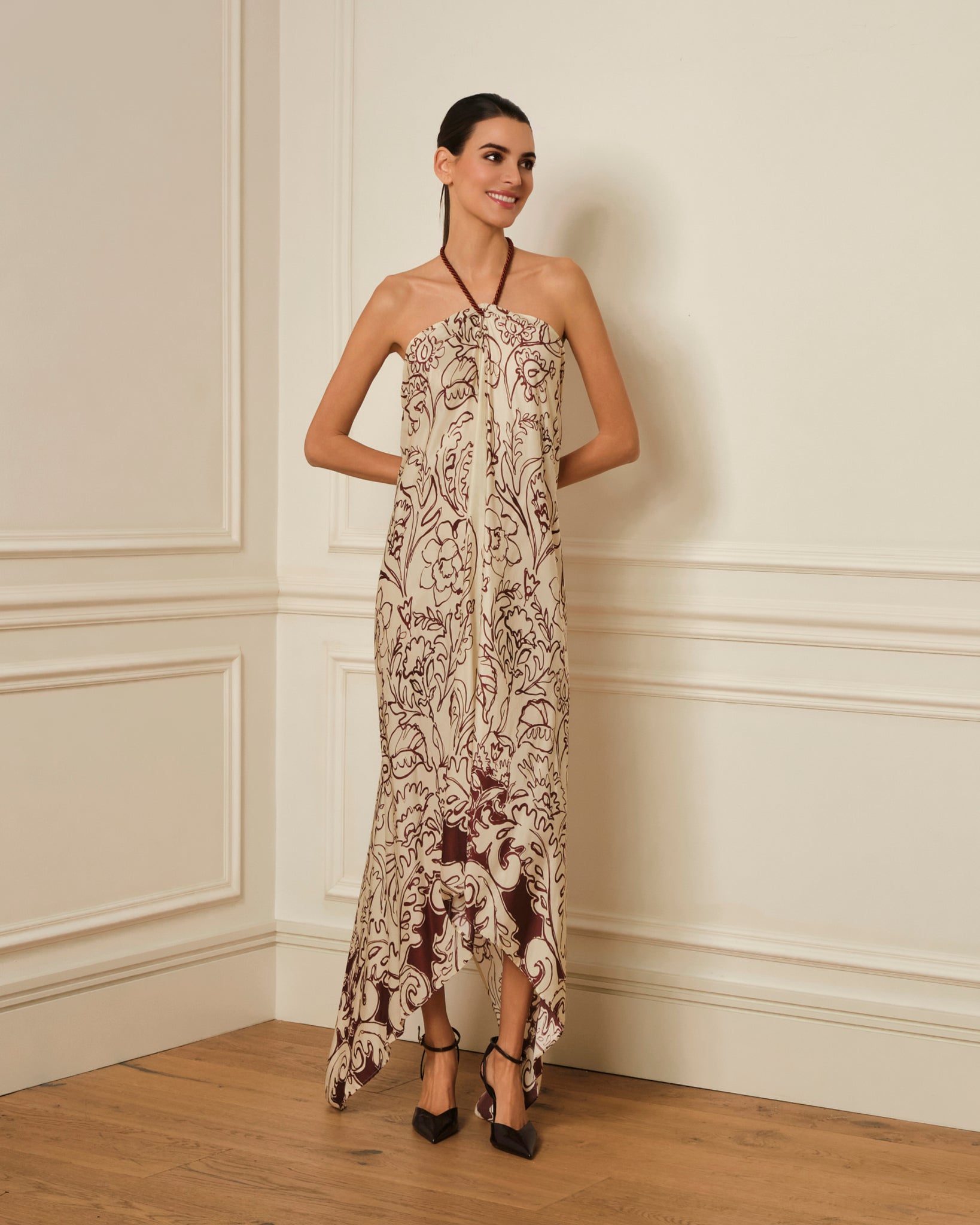 03829261-CRU VESTIDO HALTER ASIMETRICO ESTAMPADO CRUDO