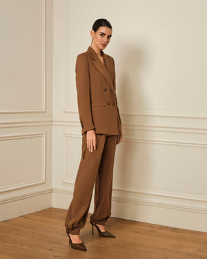 BLAZER CRUZADA MARRÓN