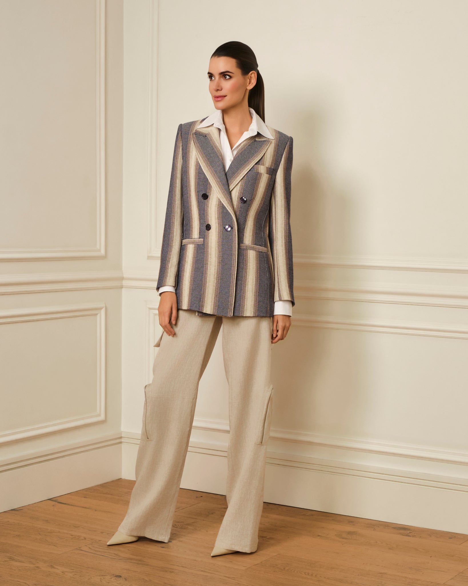 AMERICANA DE RAYAS AZUL