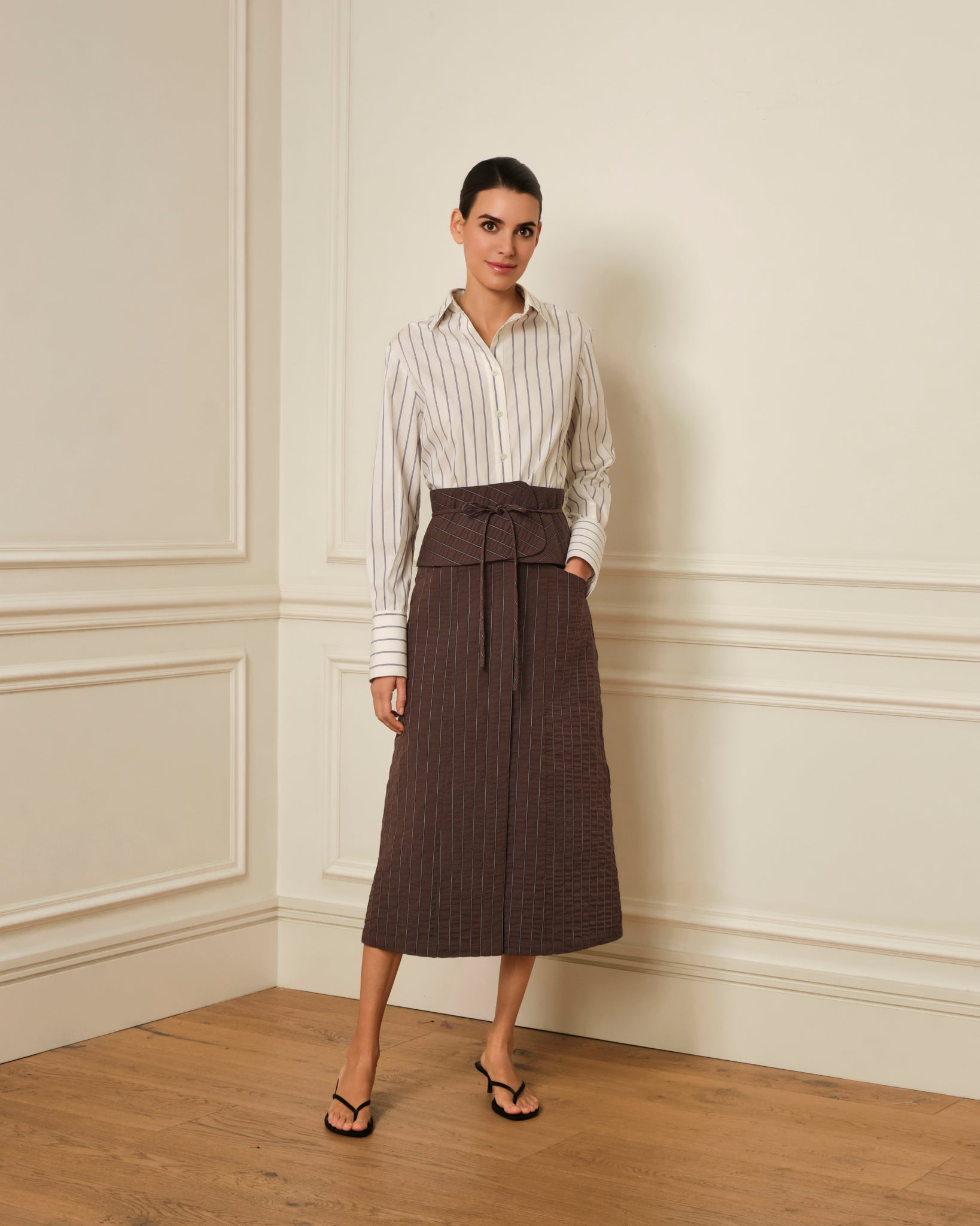 CAMISA DE RAYAS AZULES