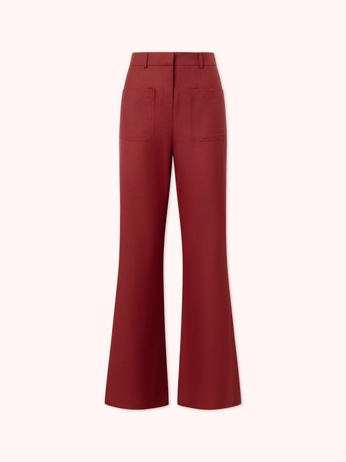 PANTALÓN FLARE GRANATE