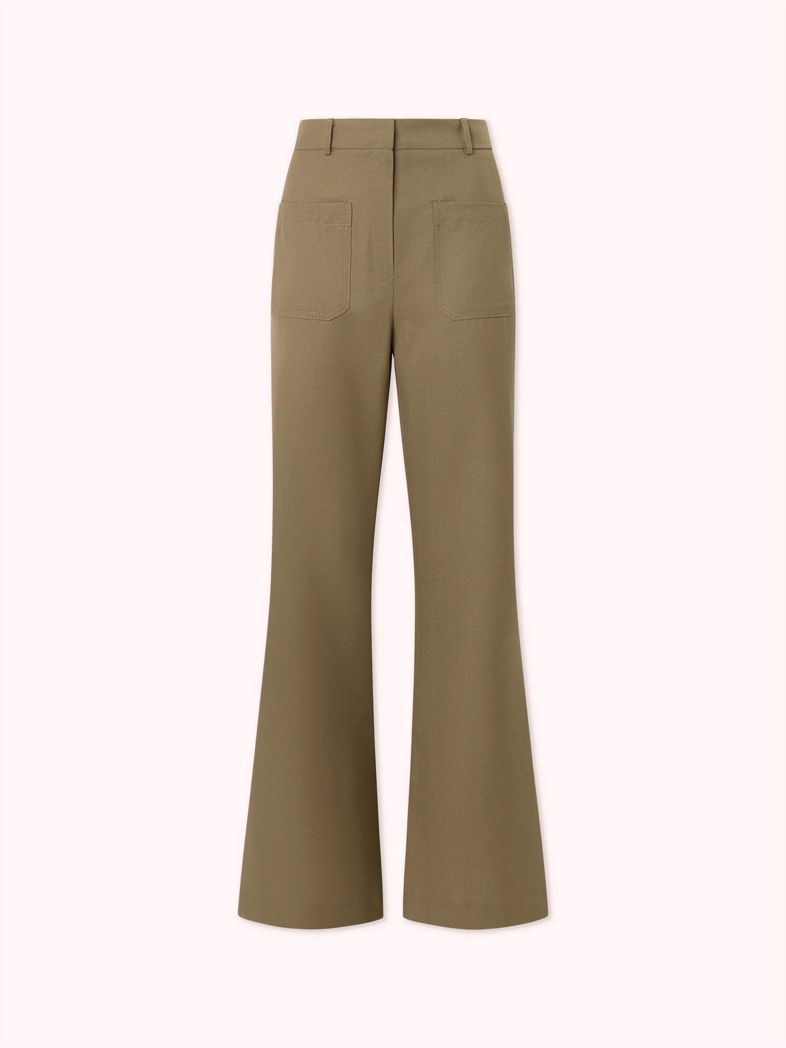PANTALÓN FLARE VERDE MILITAR