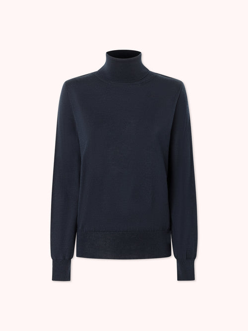 JERSEY CUELLO ALTO AZUL