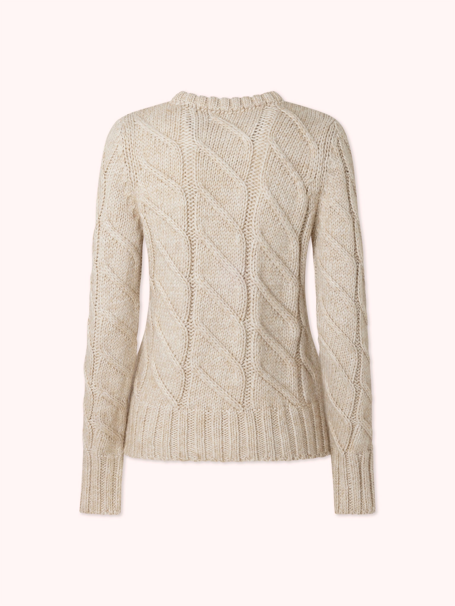 PRE-ORDER SUÉTER DE PUNTO TRENZADO BEIGE