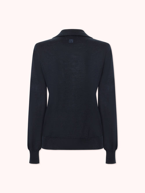 JERSEY CUELLO POLO AZUL MARINO