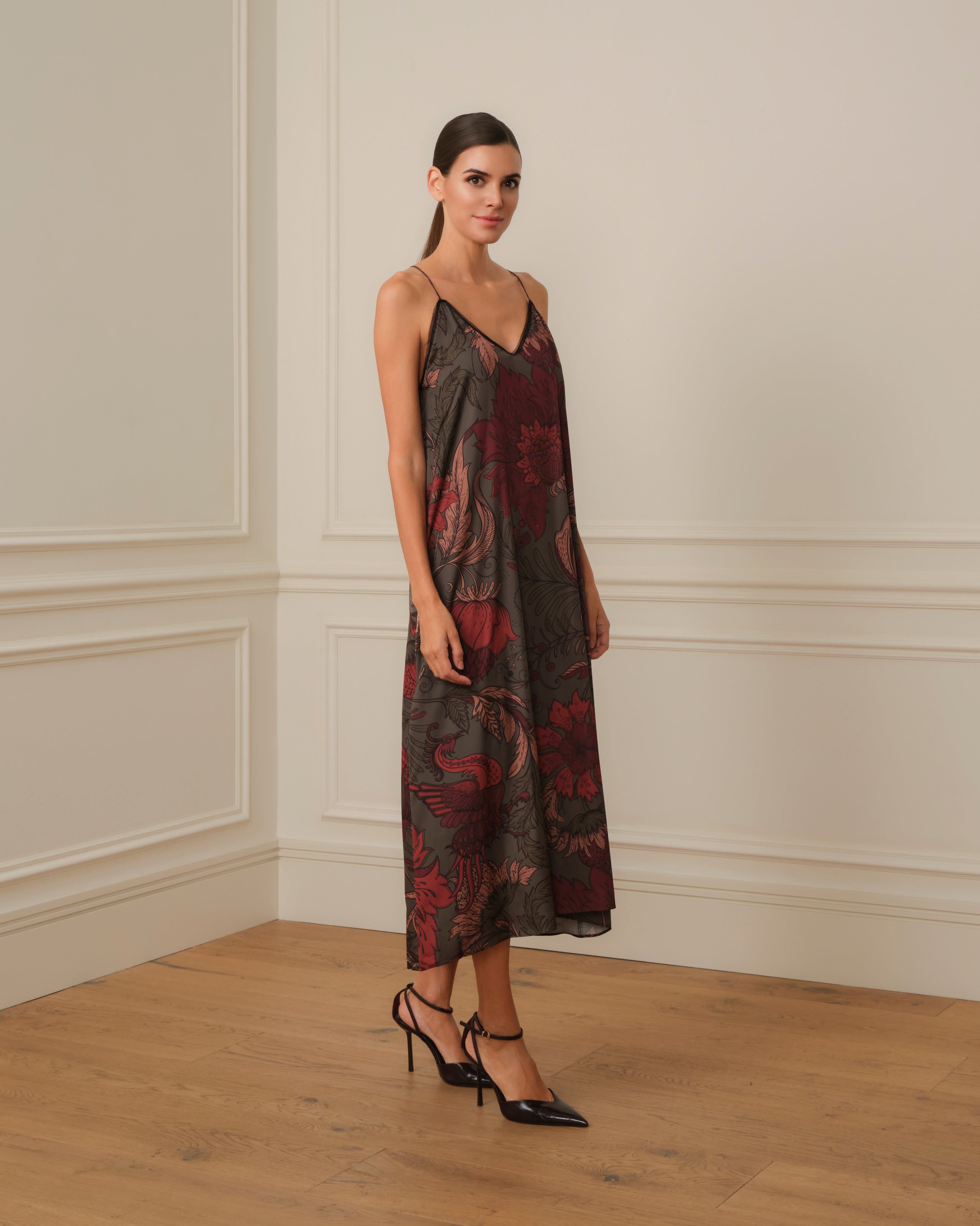 VESTIDO LENCERO ESTAMPADO