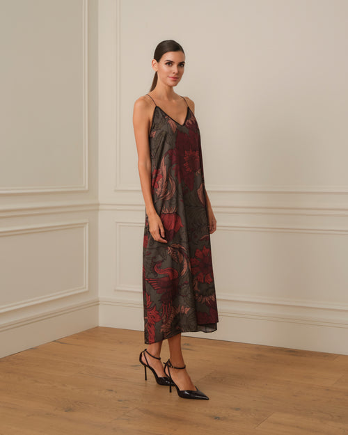 VESTIDO LENCERO ESTAMPADO