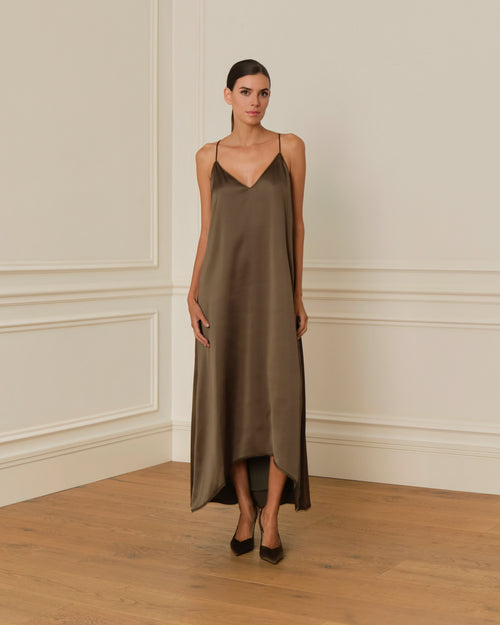 VESTIDO LENCERO VERDE