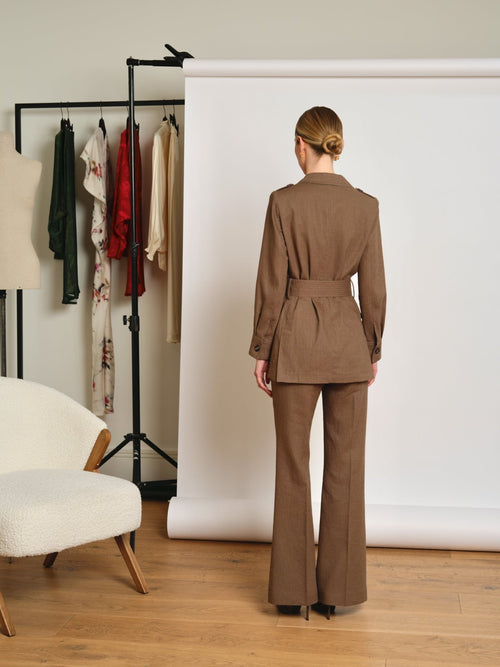 BLAZER SAHARIANA KAKHI CHARLES