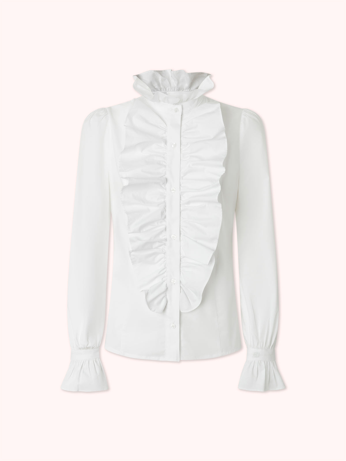 CAMISA DE VOLANTES BLANCA