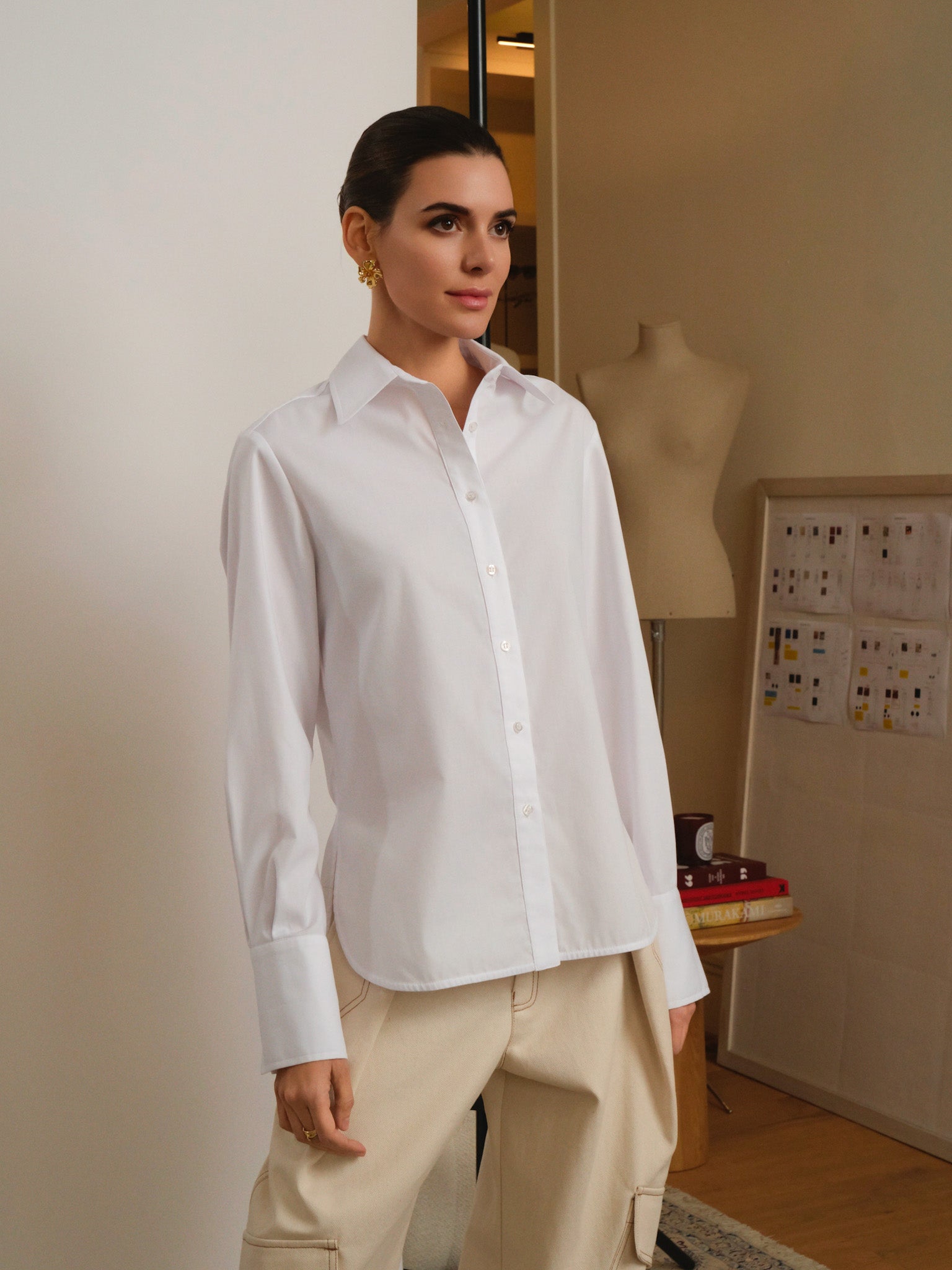 CAMISA BLANCA RAFAELA - Seeiou