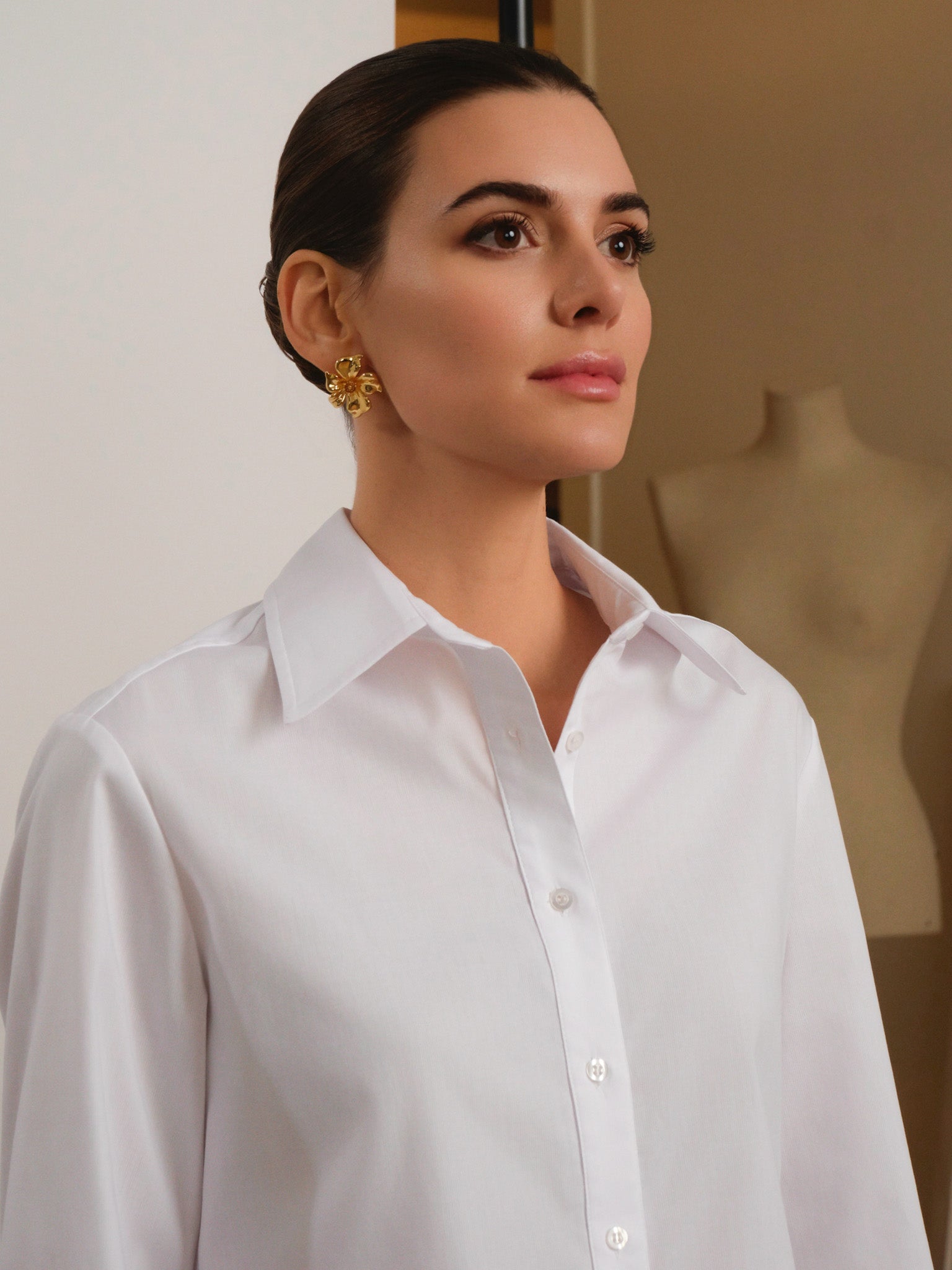 CAMISA BLANCA RAFAELA - Seeiou