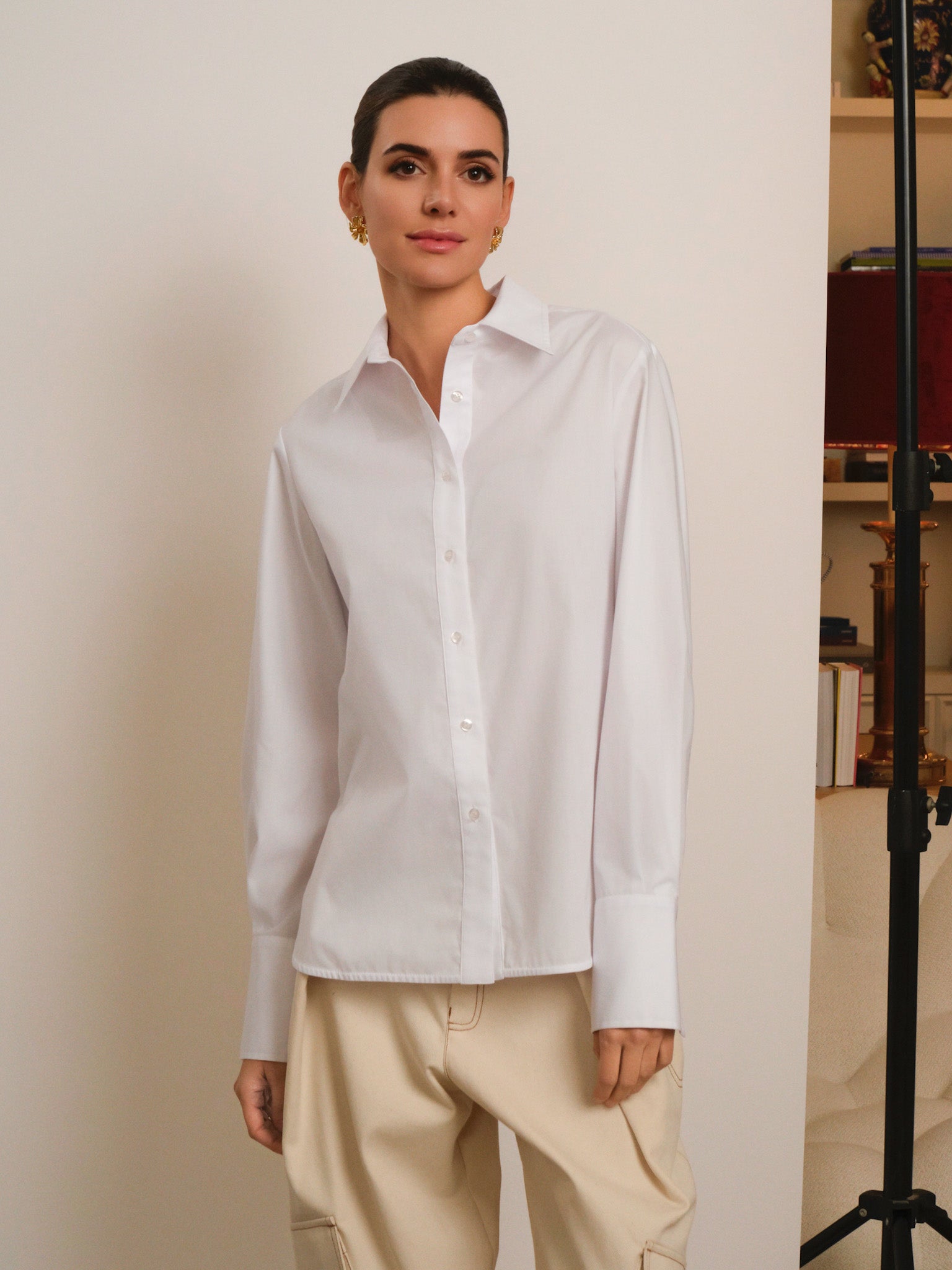 CAMISA BLANCA RAFAELA - Seeiou