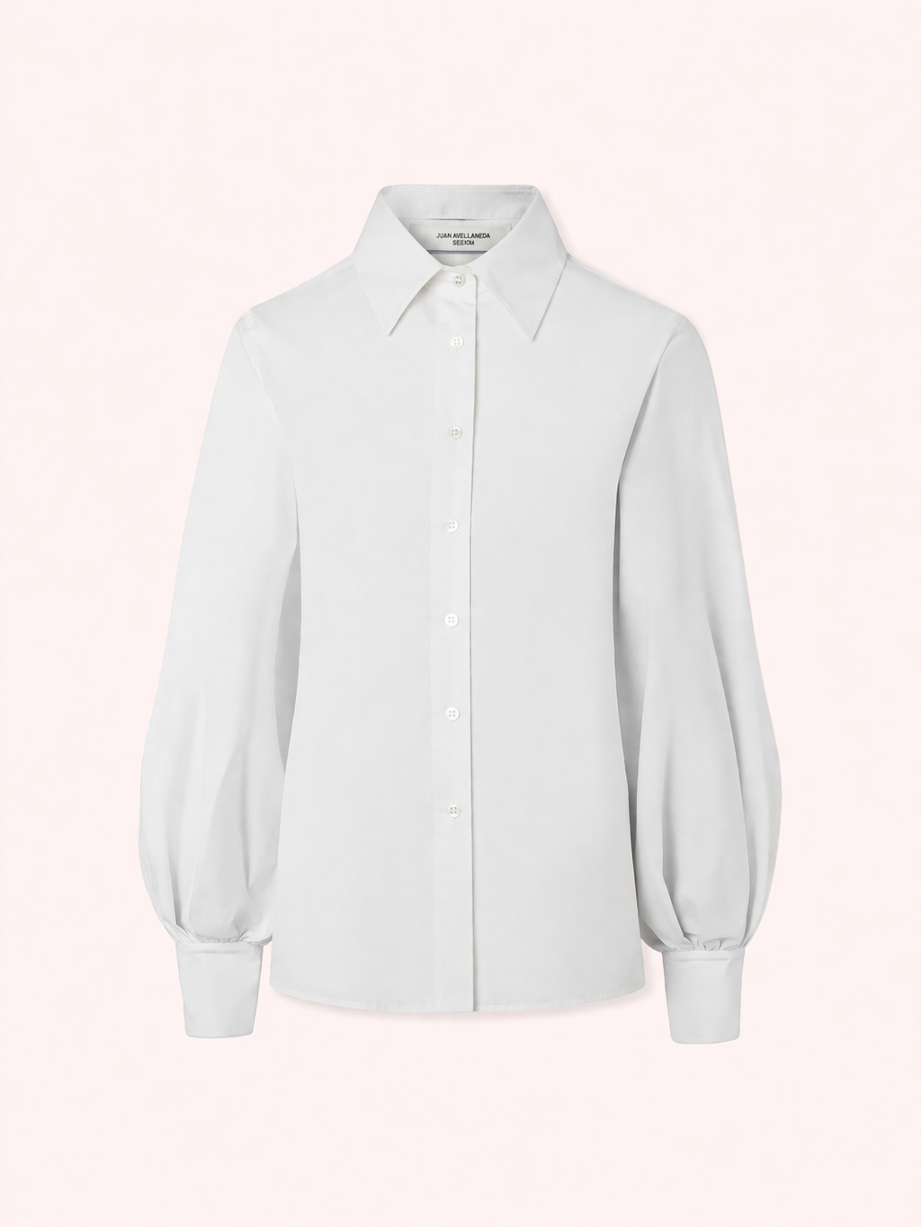 CAMISA DE MANGA ABULLONADA BLANCA