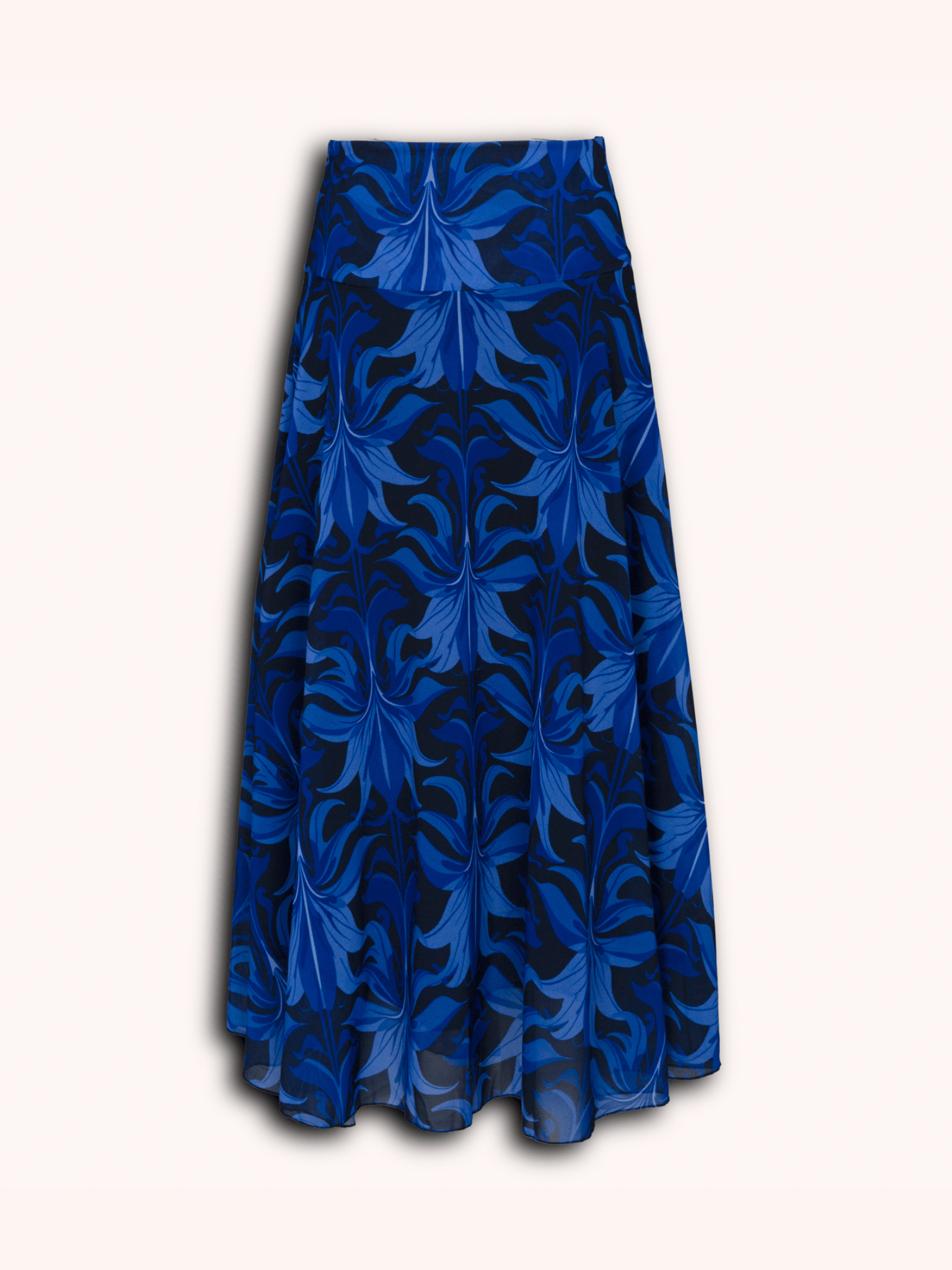 FALDA ESTAMPADA AZUL JOHANNA - Seeiou