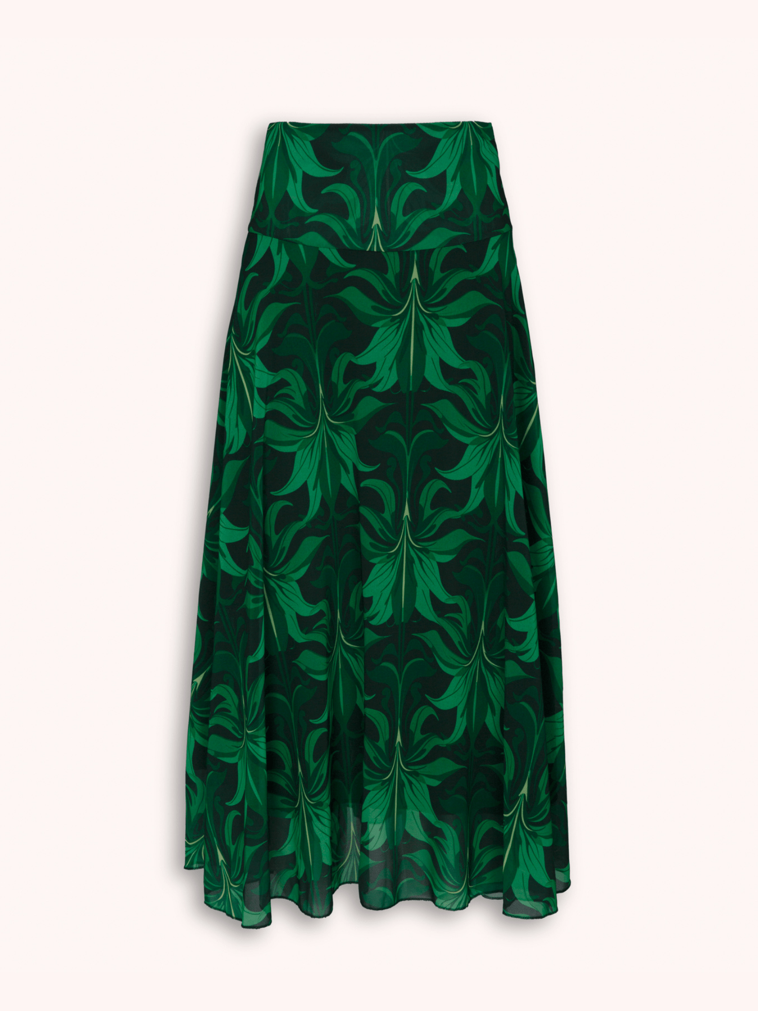 FALDA ESTAMPADA VERDE JOHANNA - Seeiou