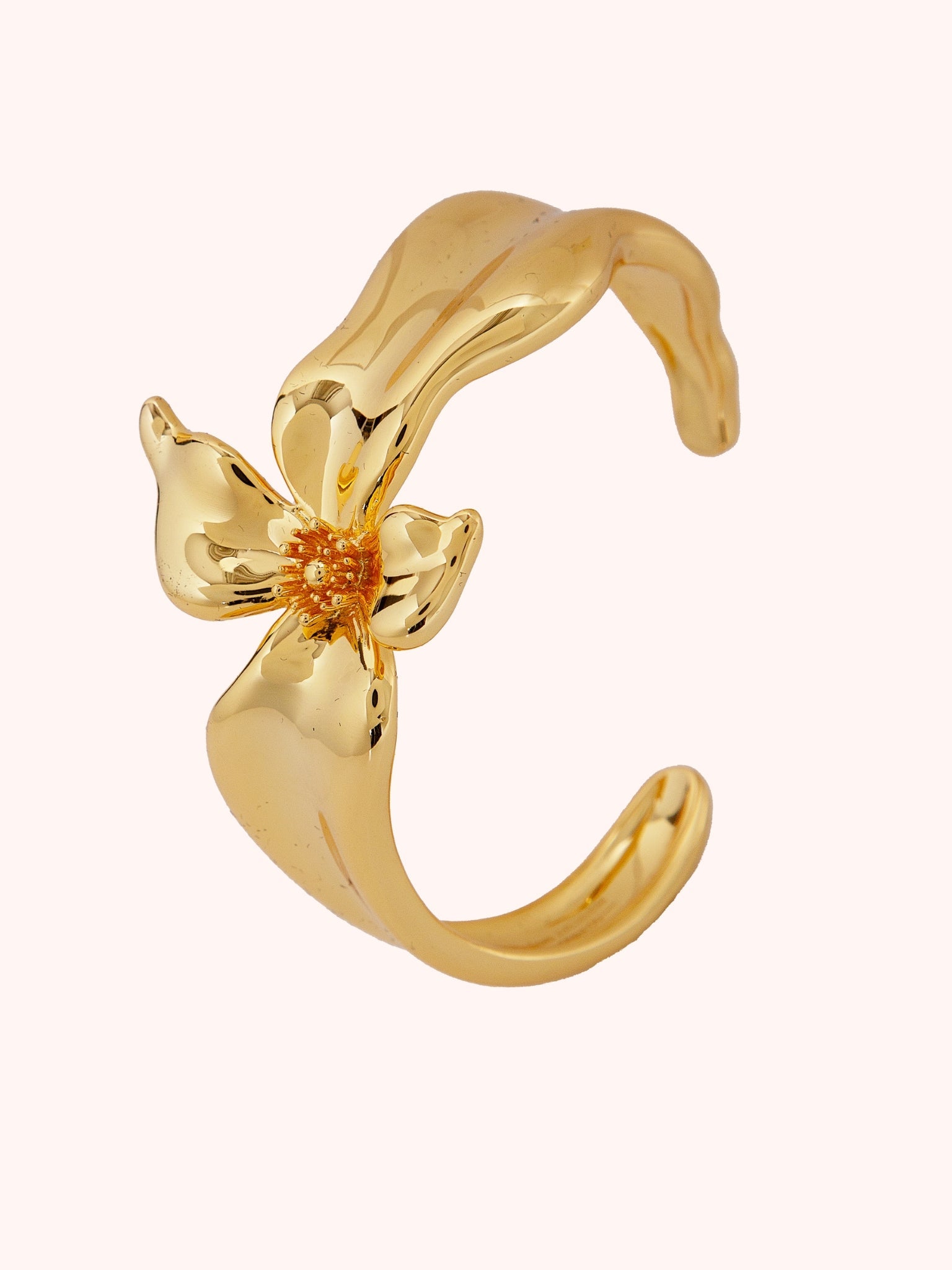 FLOR DE ALMENDRO BRAZALETE DORADO - Seeiou