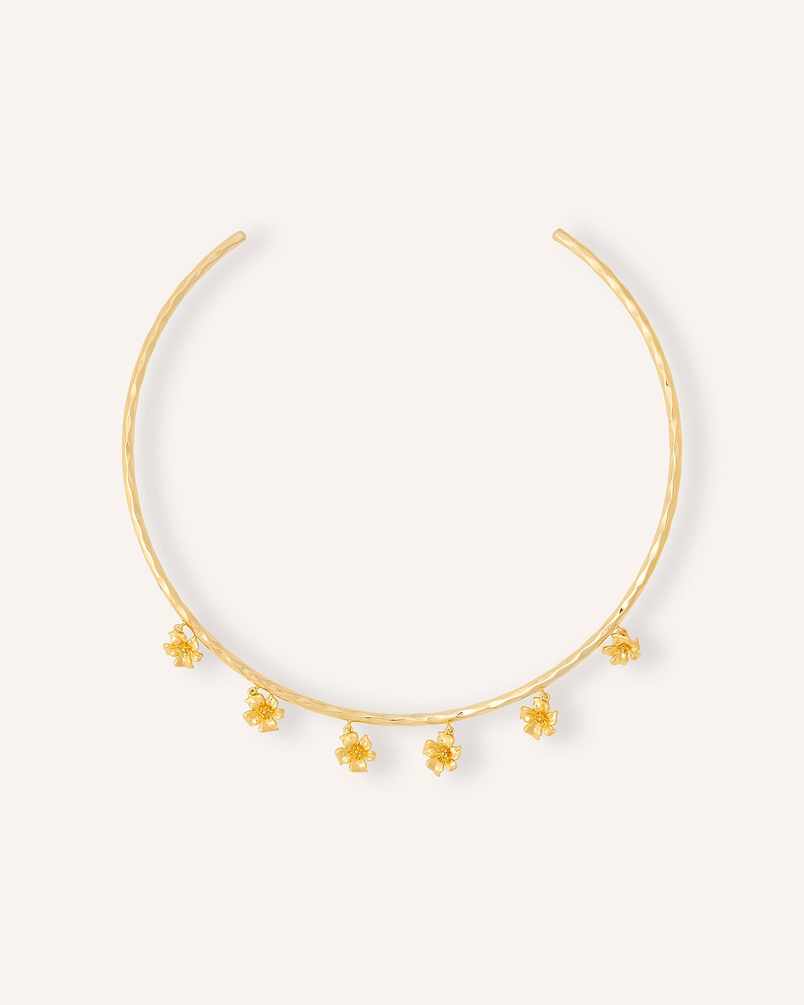 FLOR DE ALMENDRO COLLAR CON COLGANTES DORADO - Seeiou