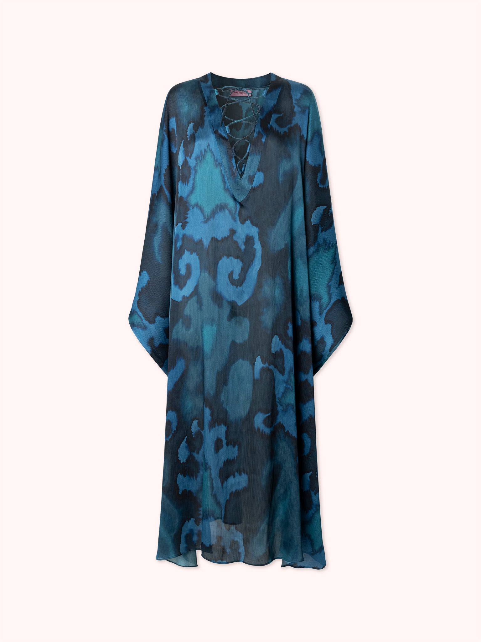 KAFTÁN ESTAMPADO AZUL ALLEGRA - SEEIOU