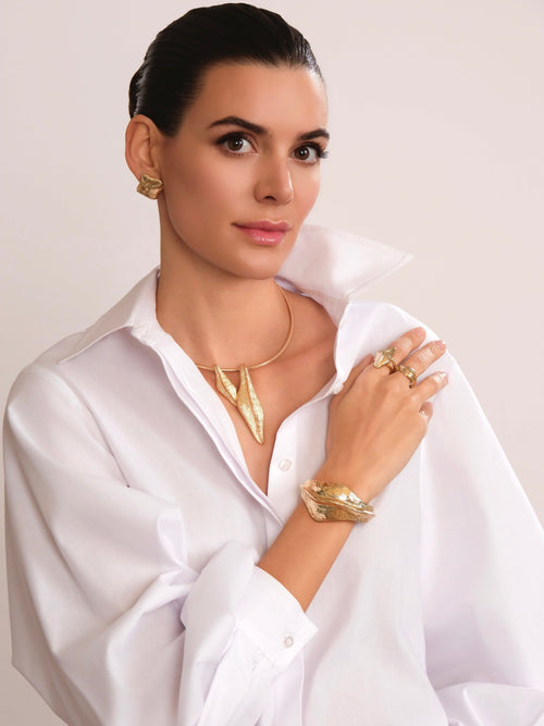 LEMON LEAF BRAZALETE DORADO
