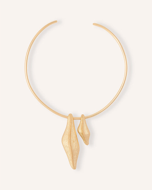 LEMON LEAF COLLAR DORADO