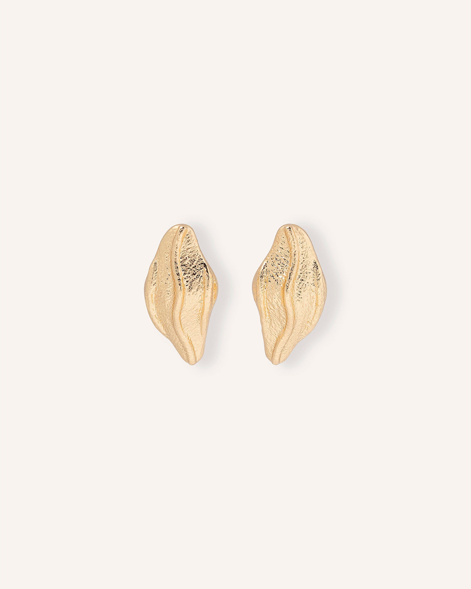 LEMON LEAF PENDIENTES DORADOS - Seeiou