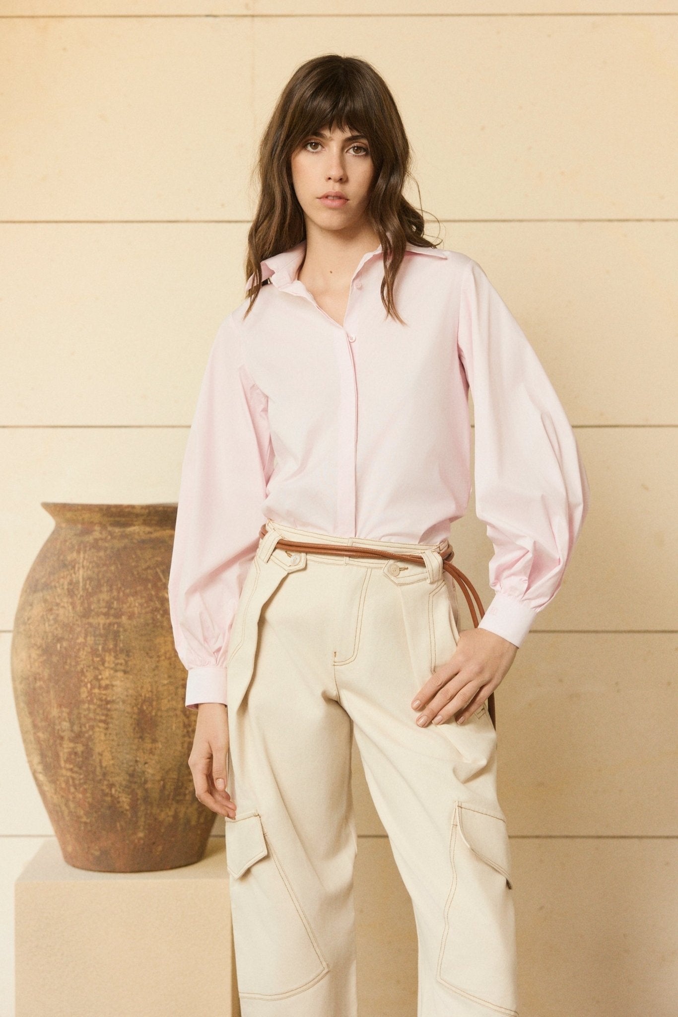 PANTALÓN DENIM OFF - WHITE LEO - SEEIOU