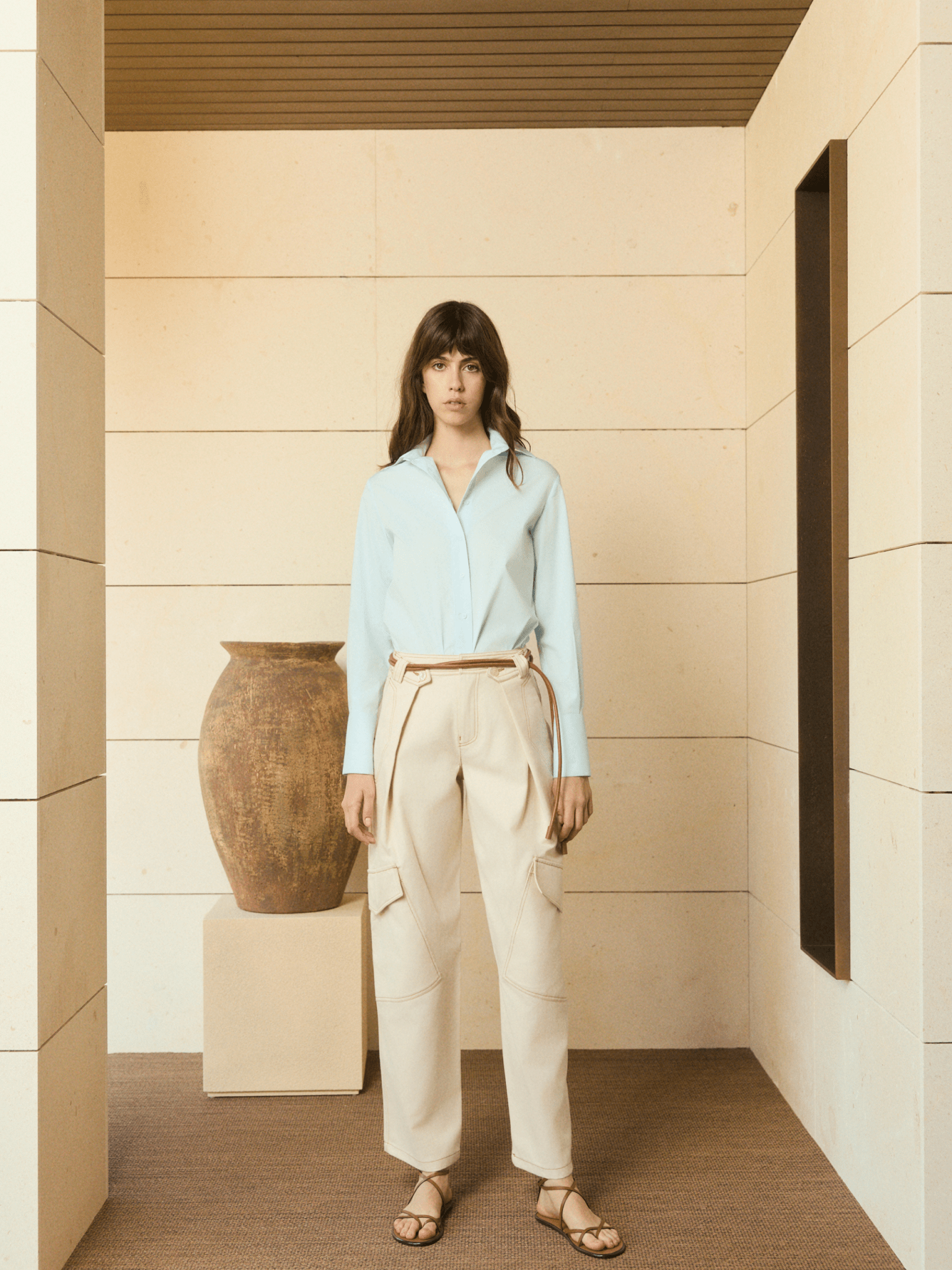 PANTALÓN DENIM OFF - WHITE LEO - SEEIOU