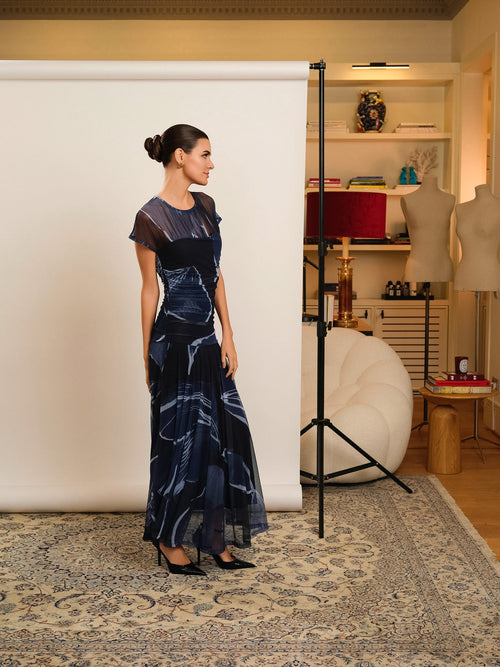 VESTIDO AZUL GAZELLE